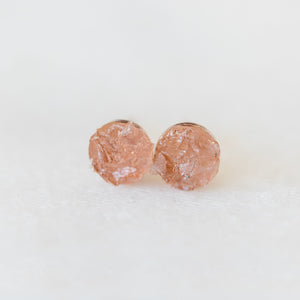 Rose quartz earrings 