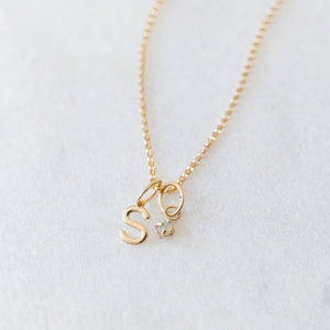 Letter initial charm 