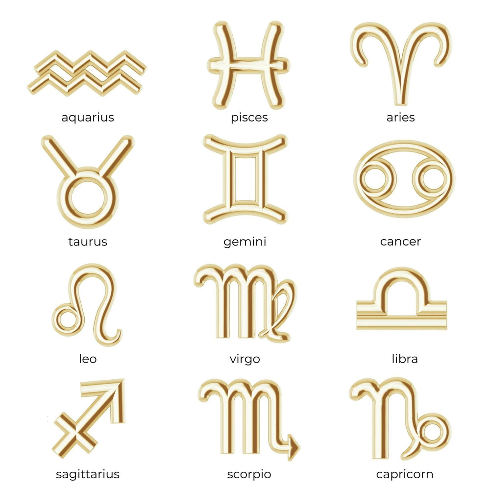 Zodiac sign charm 