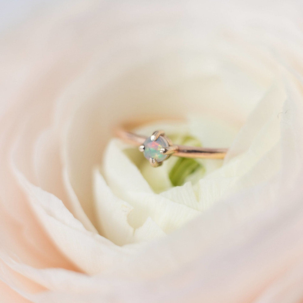 
            
                Load image into Gallery viewer, Natural rose cut Ethiopian opal ring - luxe.zen
            
        
