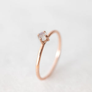 
            
                Load image into Gallery viewer, Natural rose cut rainbow moonstone ring - luxe.zen
            
        