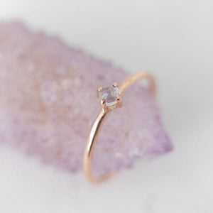 
            
                Load image into Gallery viewer, Natural rose cut rainbow moonstone ring - luxe.zen
            
        