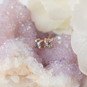 Rose cut diamond earrings - luxe.zen